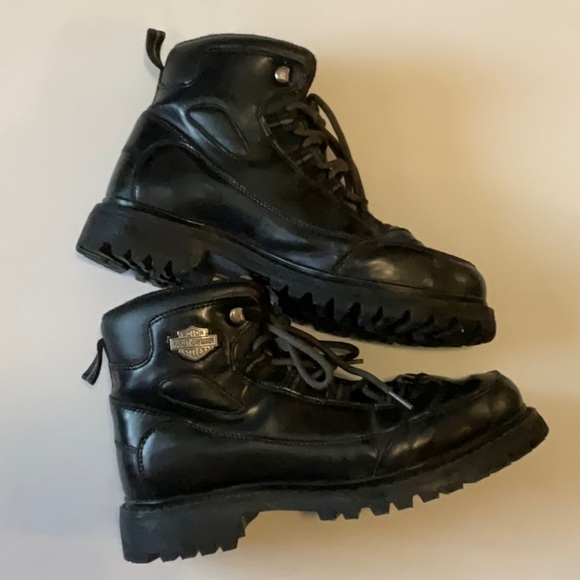 Harley-Davidson Men’s Black Riding Combat Biker Motorcycle Boots Size 9.5